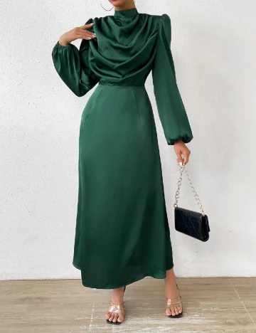 Rochie lunga SHEIN, verde Verde