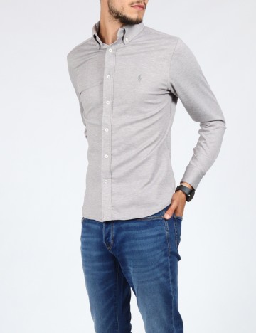 Camasa Polo Ralph Lauren, gri