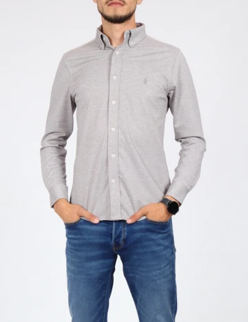 Camasa Polo Ralph Lauren, gri