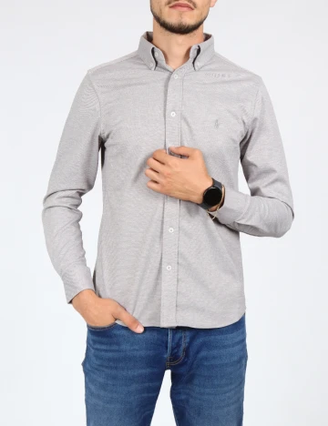 Camasa Polo Ralph Lauren, gri