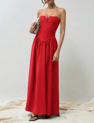 
						Rochie lunga SHEIN, rosu