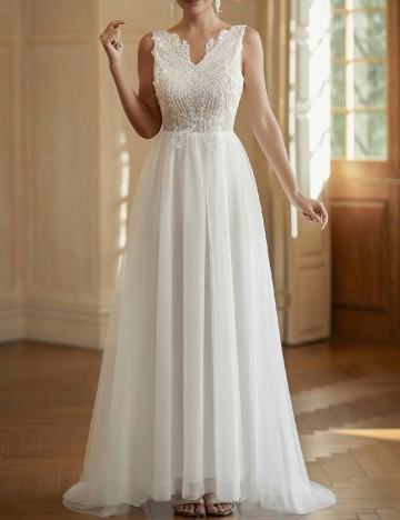 
						Rochie lunga SHEIN, alb