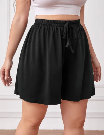 Pantaloni scurti SHEIN CURVE, negru
