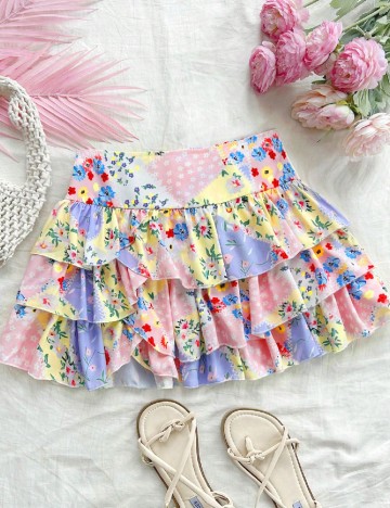 
						Fusta SHEIN, floral print