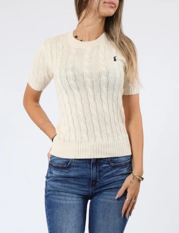 Bluza Polo Ralph Lauren, ecru Alb