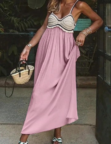 
						Rochie lunga SHEIN, roz