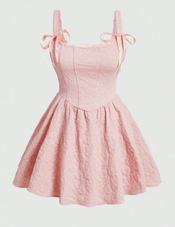 Rochie scurta SHEIN CURVE, roz pal