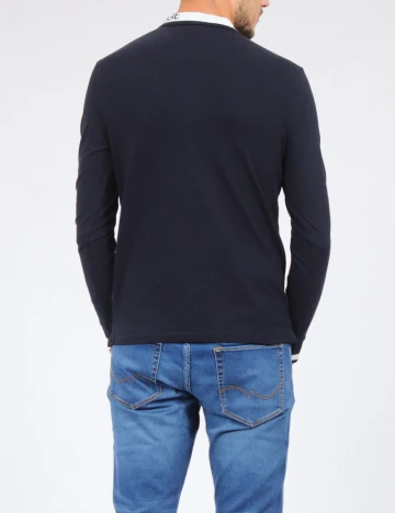 Bluza Armani Exchange, bleumarin inchis