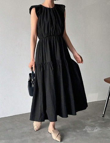 Rochie lunga Friful, negru