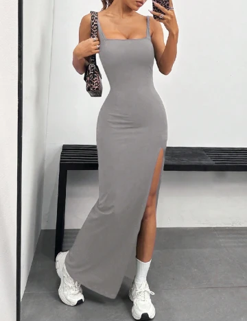 Rochie lunga SHEIN, gri