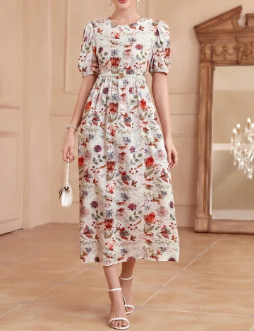 Rochie lunga SHEIN, floral print Floral print