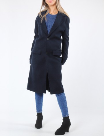 Palton oversize Zara, bleumarin