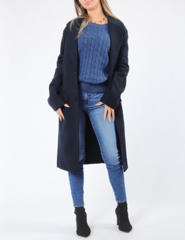 Palton oversize Zara, bleumarin