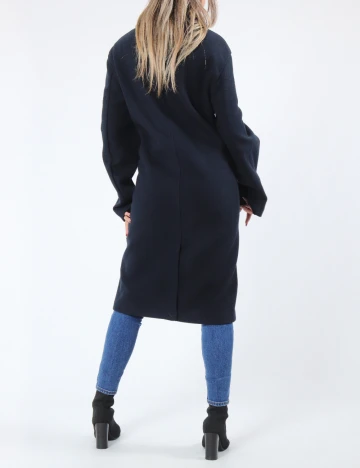 Palton oversize Zara, bleumarin Albastru
