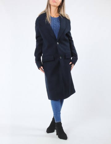 Palton oversize Zara, bleumarin