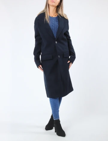 Palton oversize Zara, bleumarin Albastru