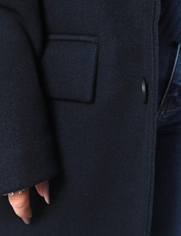 Palton oversize Zara, bleumarin