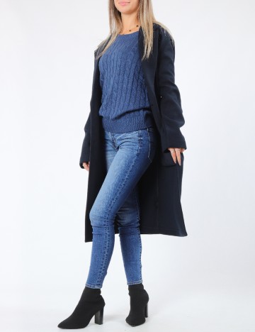 Palton oversize Zara, bleumarin