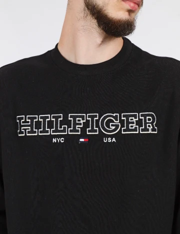 Bluza Tommy Hilfiger, negru
