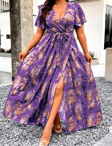 
						Rochie lunga SHEIN CURVE, mov