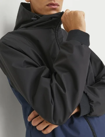 Geaca Jack&Jones, negru/albastru Negru