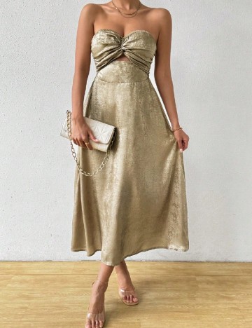 
						Rochie lunga SHEIN, auriu