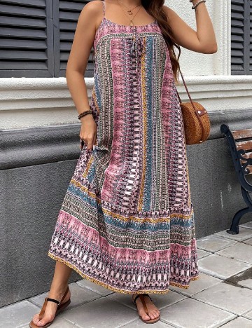 
						Rochie lunga SHEIN CURVE, mix culori
