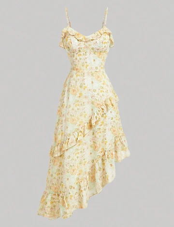 Rochie medie SHEIN, floral Floral print