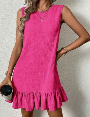 Rochie scurta SHEIN, roz Roz