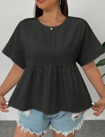 Bluza SHEIN CURVE, negru Negru