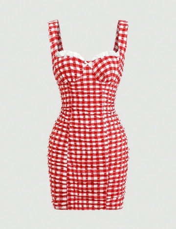 Rochie scurta SHEIN, rosu Rosu
