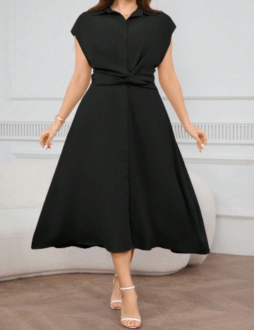 Rochie lunga SHEIN CURVE, negru