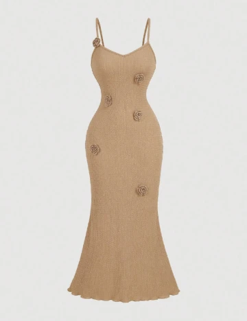 Rochie lunga SHEIN, bej Maro