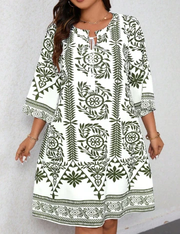 Rochie scurta SHEIN CURVE, verde Verde