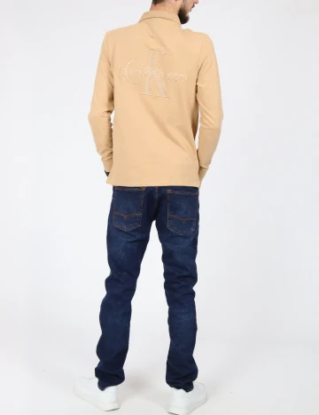 Bluza Calvin Klein Jeans, maro deschis