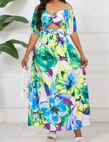 
						Rochie lunga SHEIN, mix culori