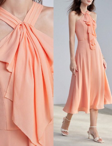 
						Rochie medie MOTF, piersica