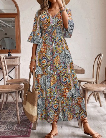 
						Rochie lunga SHEIN, mix culori