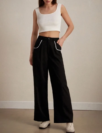 Pantaloni SHEIN, negru Negru