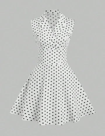 Rochie scurta SHEIN, alb/negru Alb