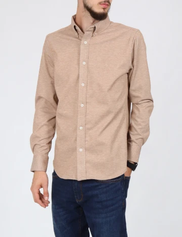 Camasa Polo Ralph Lauren, maro deschis