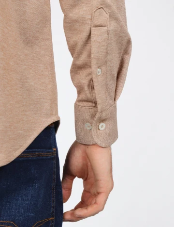 Camasa Polo Ralph Lauren, maro deschis
