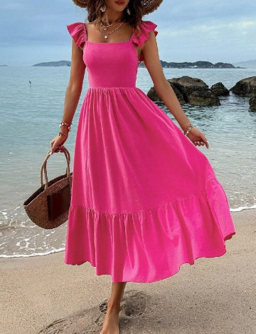 
						Rochie lunga SHEIN, roz