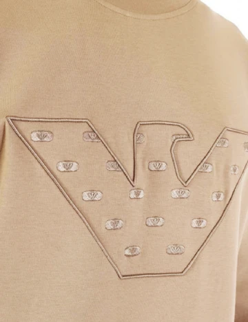 Bluza Emporio Armani, crem