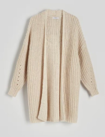 Cardigan Reserved, crem
