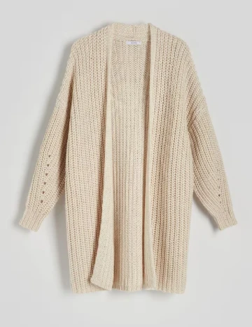 Cardigan Reserved, crem Crem