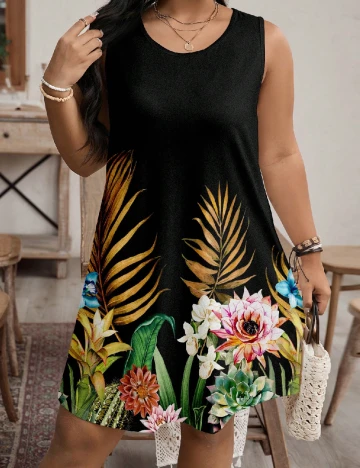 Rochie scurta SHEIN CURVE, negru Negru