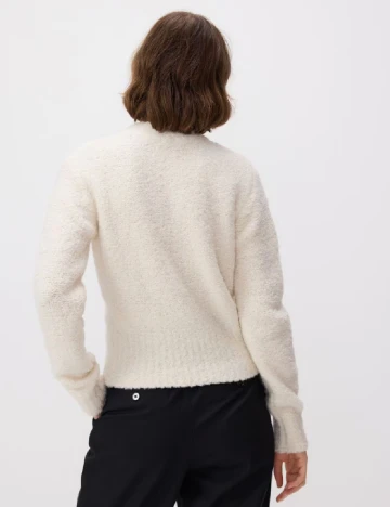 Cardigan Reserved, ecru Alb