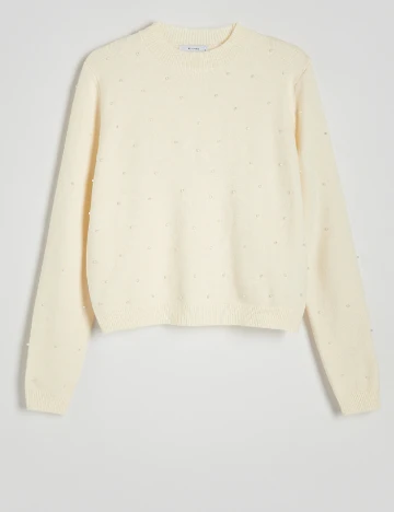 Bluza Reserved, ecru Alb
