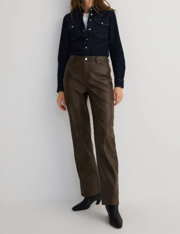 Pantaloni Reserved, maro Maro